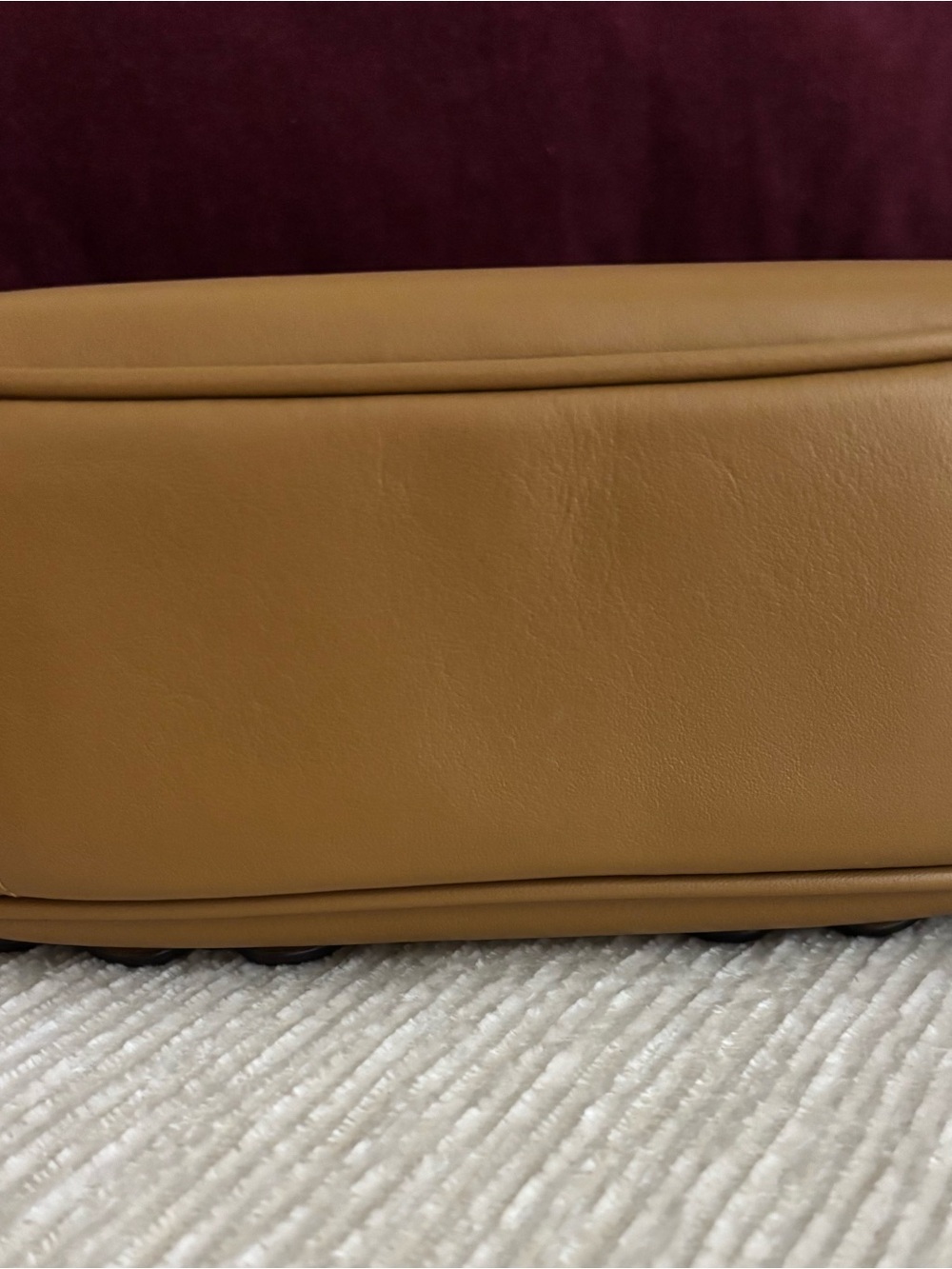 Coach Carmen Mini Crossbody Bag Butterfly Appliqué Leather Brown Gold - Picture 9 of 16